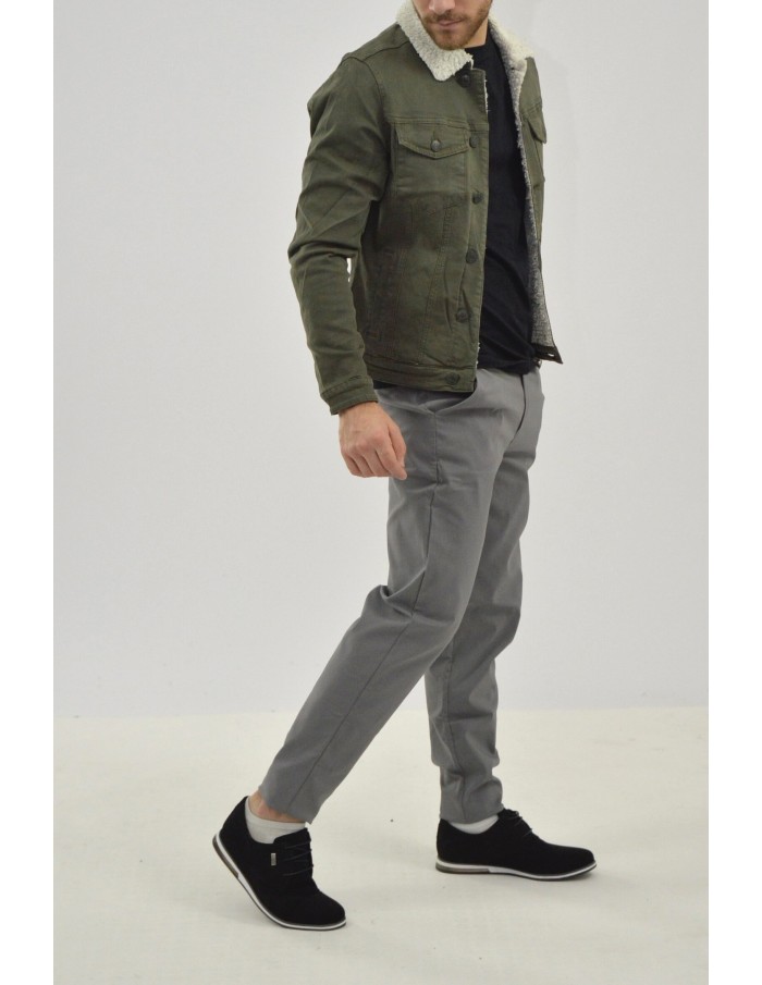 Pantalon Chino SKINNY GRIS - HOMME - Accueil