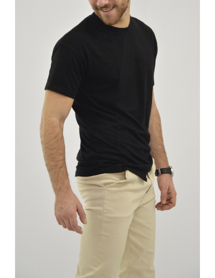 Tee Shirt Manches COURTE Noir - HOMME - Accueil