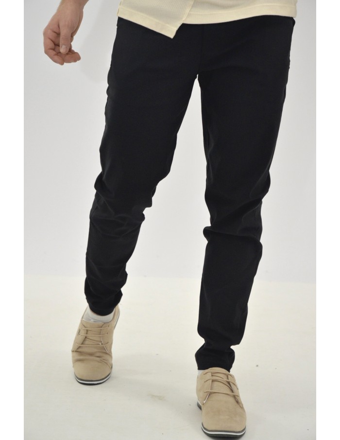 PANTALON CHINO SKINNY NOIR - HOMME - Accueil