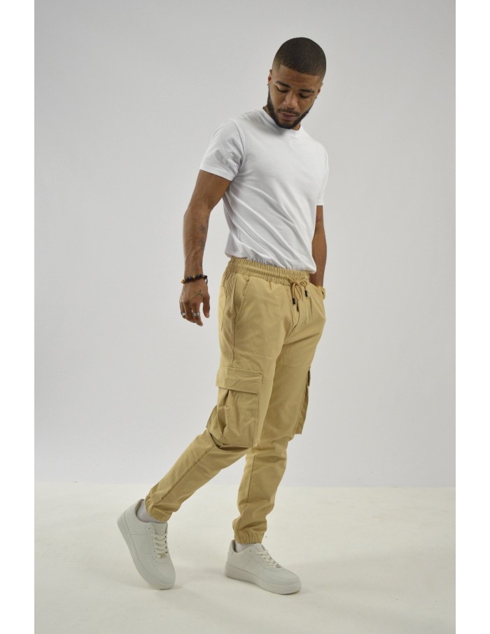 Pantalon Cargo camel - HOMME - Accueil
