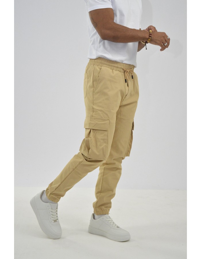 Pantalon Cargo camel - HOMME - Accueil