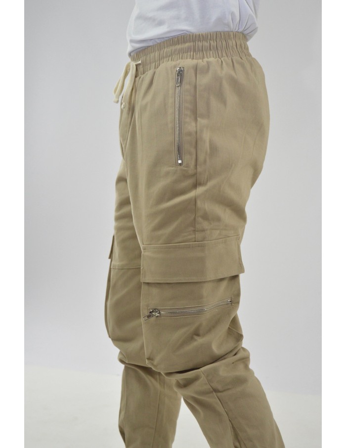 Pantalon Cargo BEIGE - HOMME - Accueil