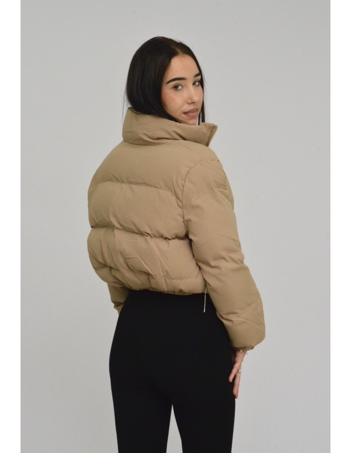 DOUDOUNE COURTE-BEIGE- FEMME - Accueil