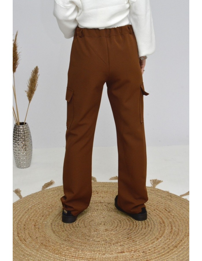 PANTALON CARGO -MARRON- FEMME - Accueil