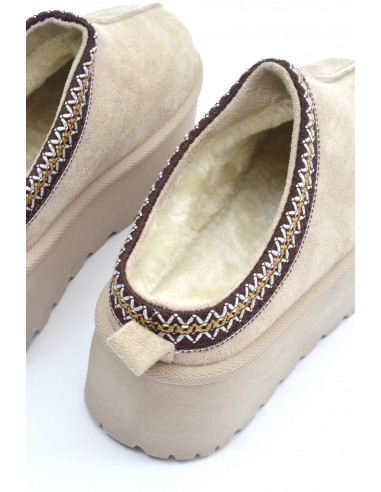 Bottines chaussons en velours...
