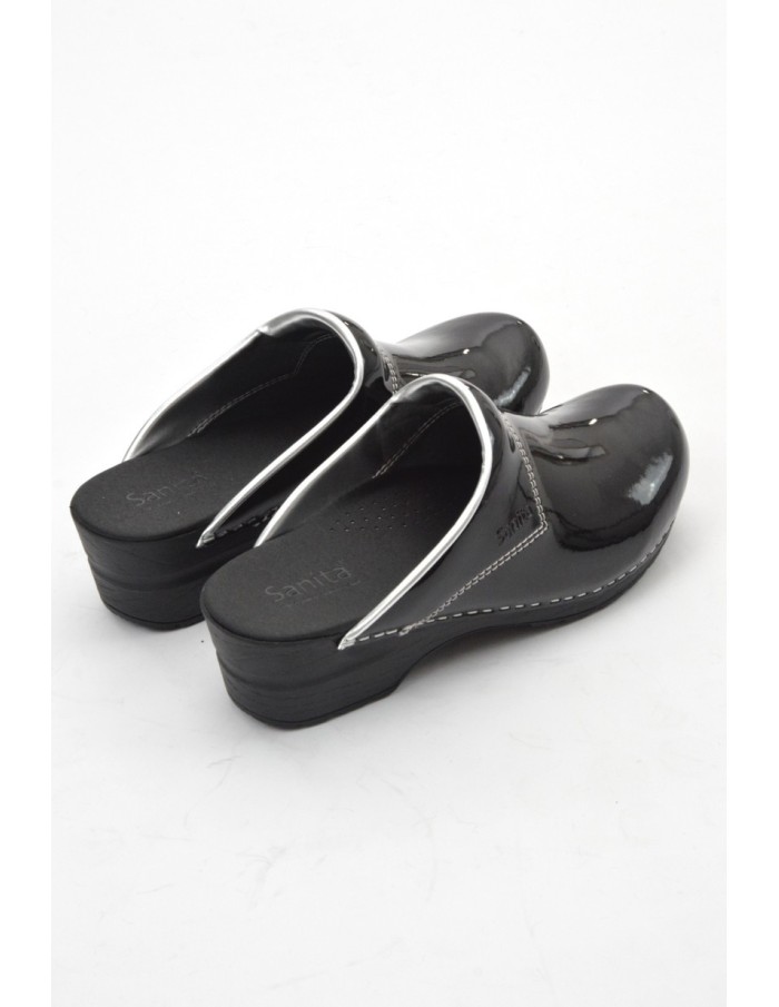 sabot SanIta noir brillant - Accueil