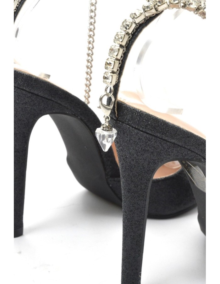 TALON NOIR STRASS - FEMME - Accueil