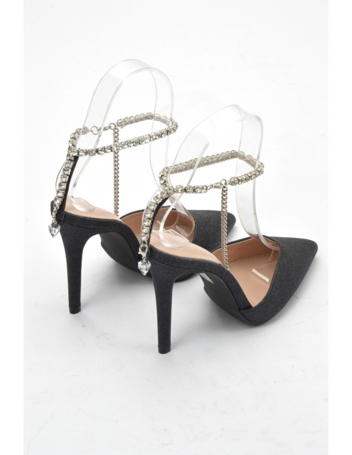 TALON NOIR STRASS - FEMME - Accueil
