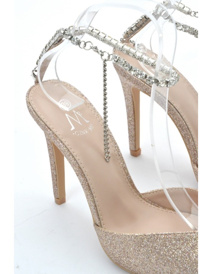 ESCARPIN PAILLETEES ROSE FEMME - Accueil