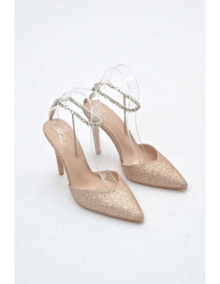 ESCARPIN PAILLETEES ROSE FEMME - Accueil