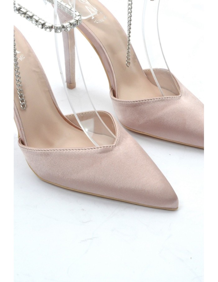 ESCARPIN SATINE ROSE FEMME - Accueil
