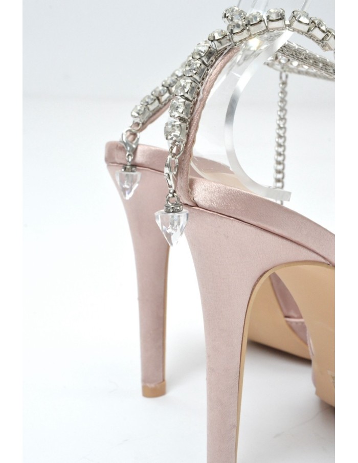 ESCARPIN SATINE ROSE FEMME - Accueil