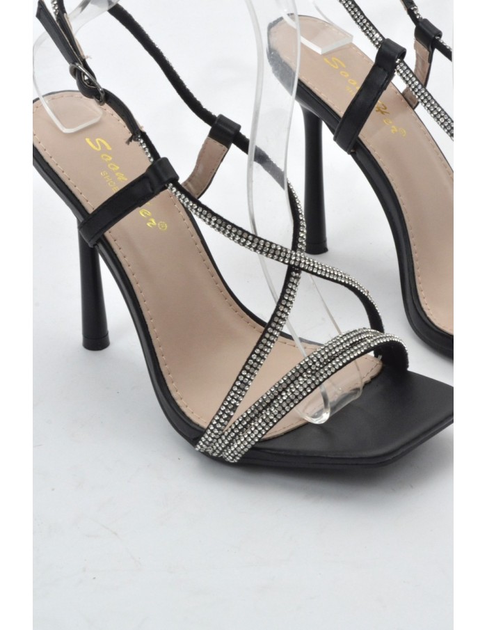 TALON STRASS NOIR-FEMME - Accueil