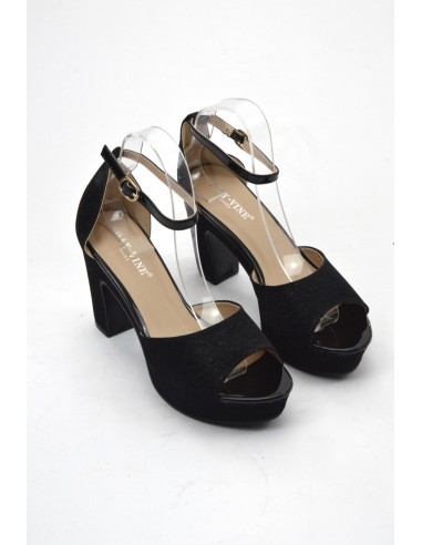 TALON PAILLETEES NOIR- FEMME