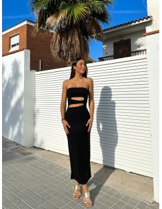 ROBE EN LUREX AVEC FENTES...