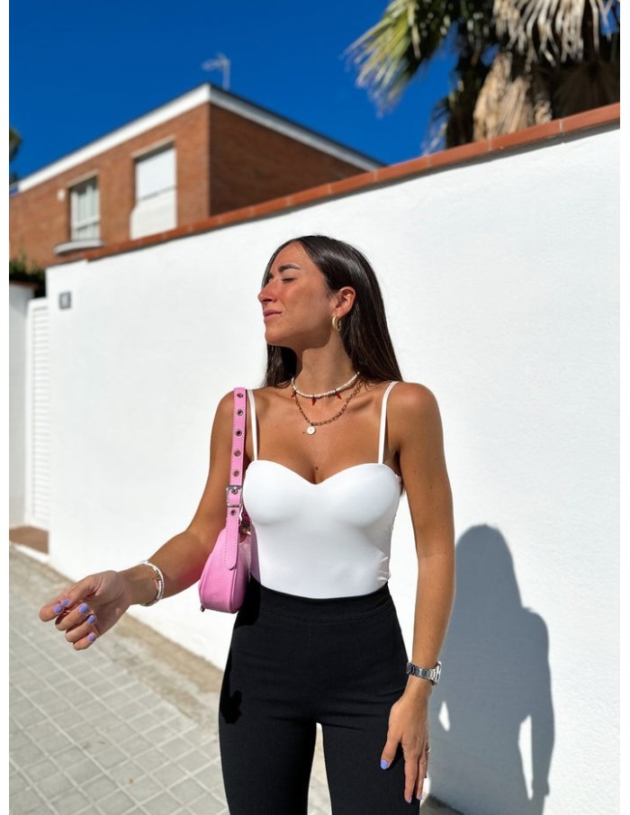TOP BANDEAU PUSH UP BLANC FEMME - Accueil
