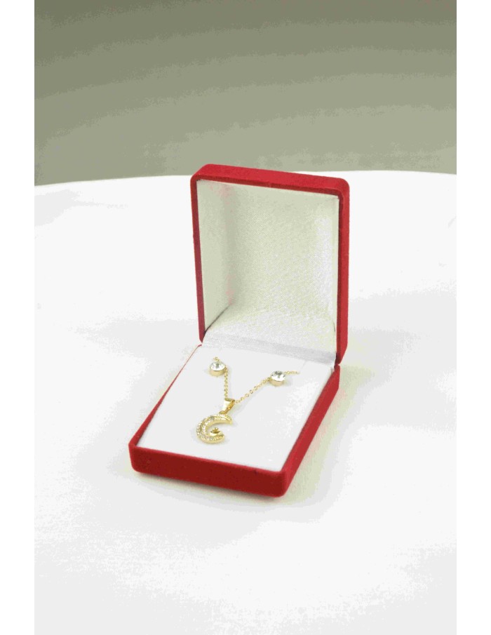 Coffret cadeau bijoux collier avec boucles oreilles acier femme - Bijoux