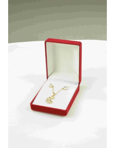 Coffret cadeau bijoux collier avec boucles oreilles acier femme - Bijoux