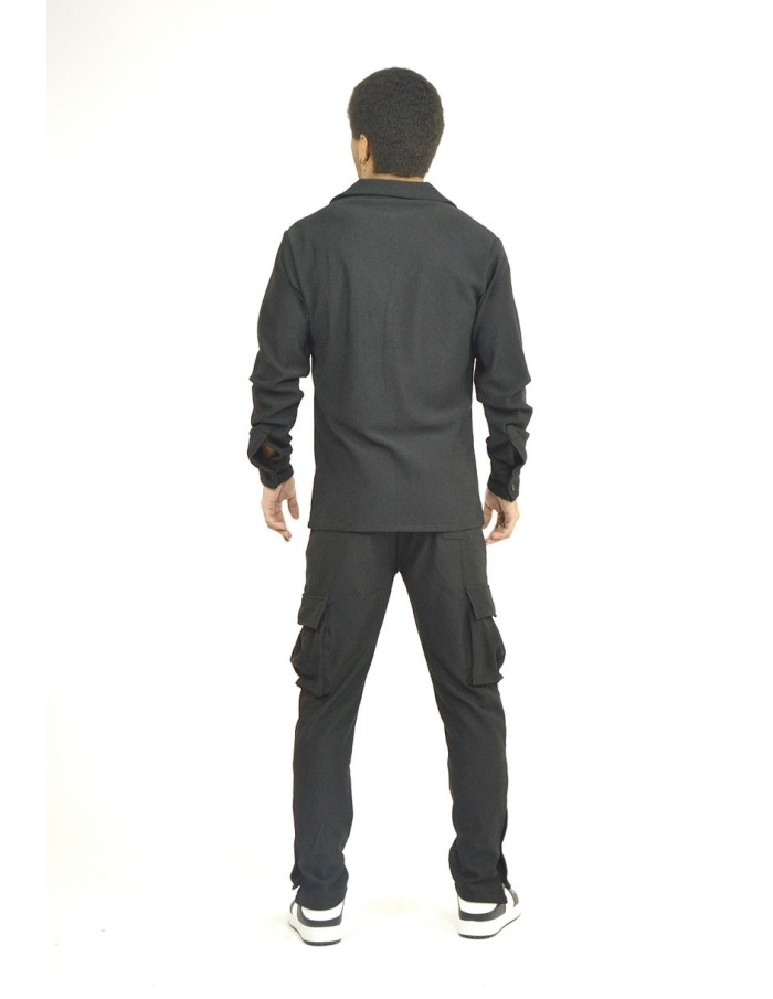 ENSEMBLE FLUIDE NOIR CARGO - HOMME - Accueil