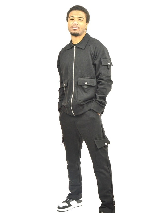 ENSEMBLE NOIR CARGO - HOMME - Accueil