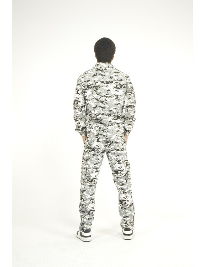 Ensemble cargo camouflage gris - homme - Accueil