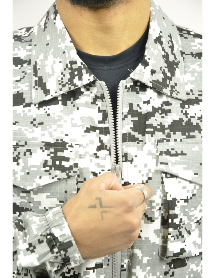 Ensemble cargo camouflage gris - homme - Accueil