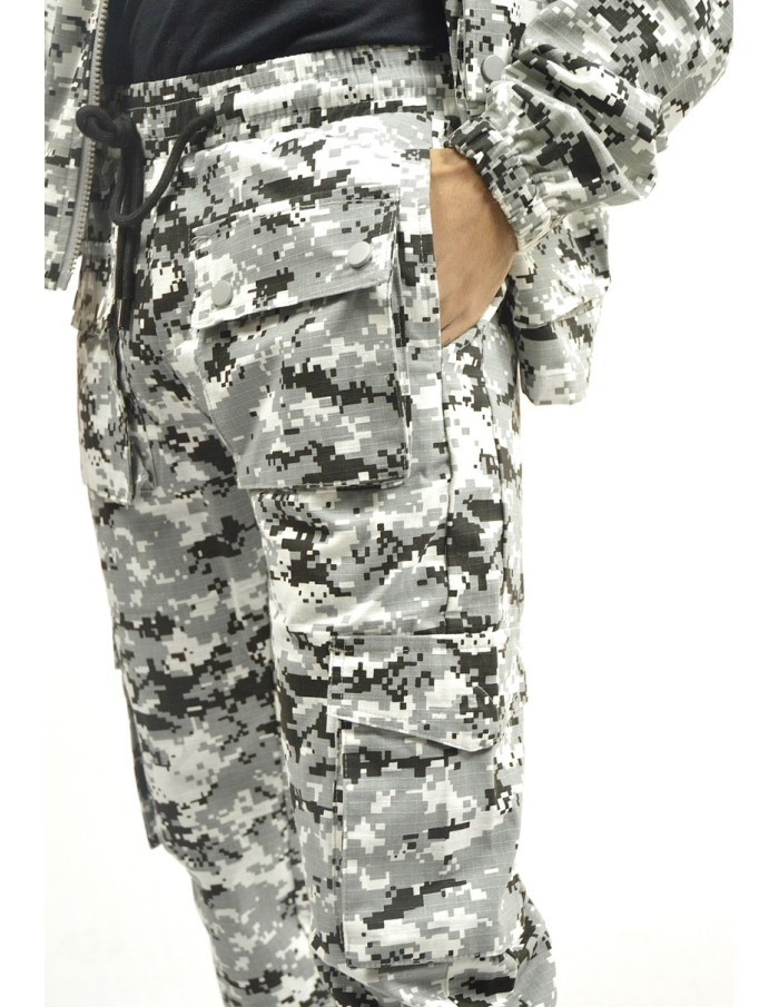 Ensemble cargo camouflage gris - homme - Accueil