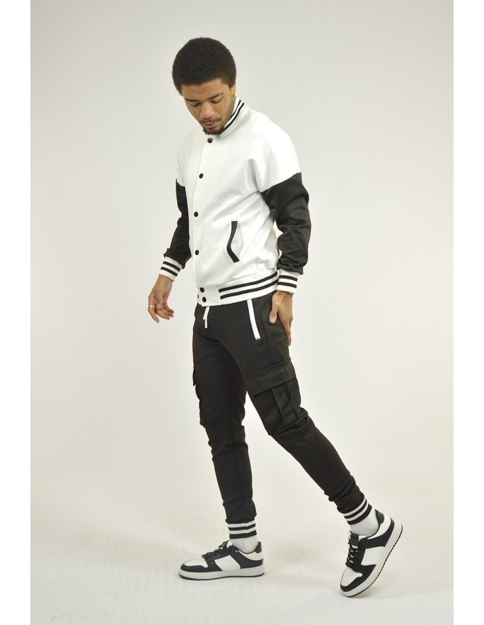 Ensemble Jogging Cargo University blanc - homme - Accueil