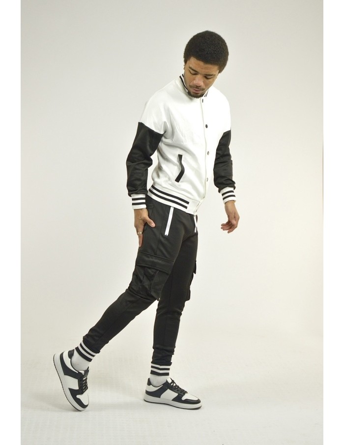 Ensemble Jogging Cargo University blanc - homme - Accueil