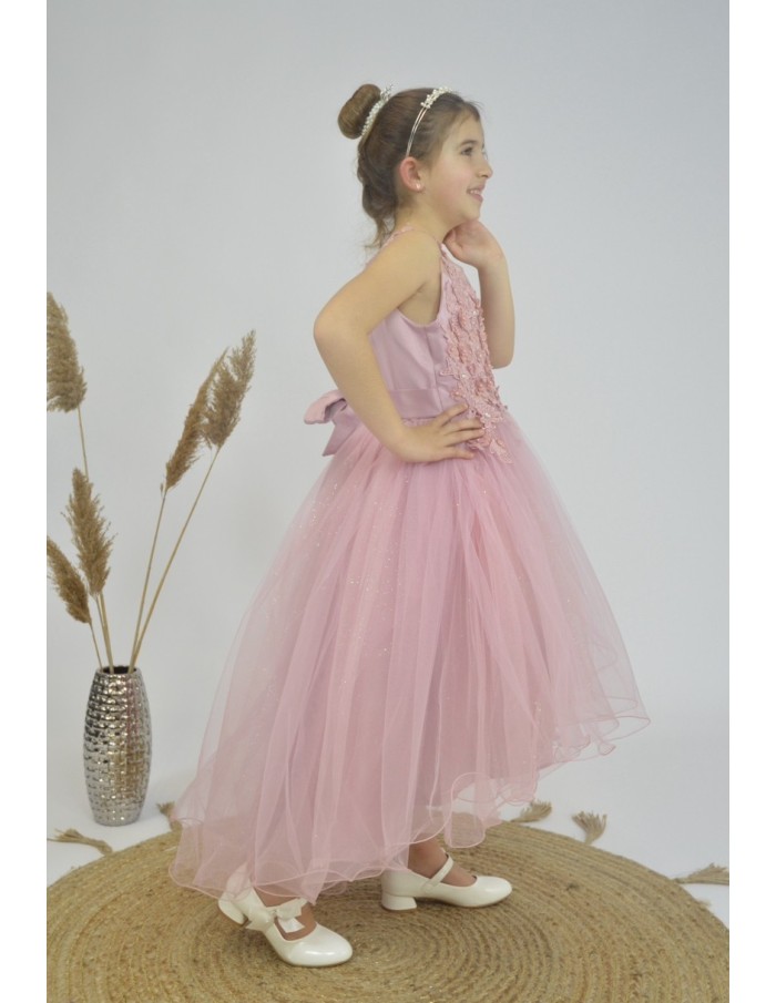 ROBE DE CÉRÉMONIE ROSE MILITAIRE JUNIOR FILLE - ENFANTS