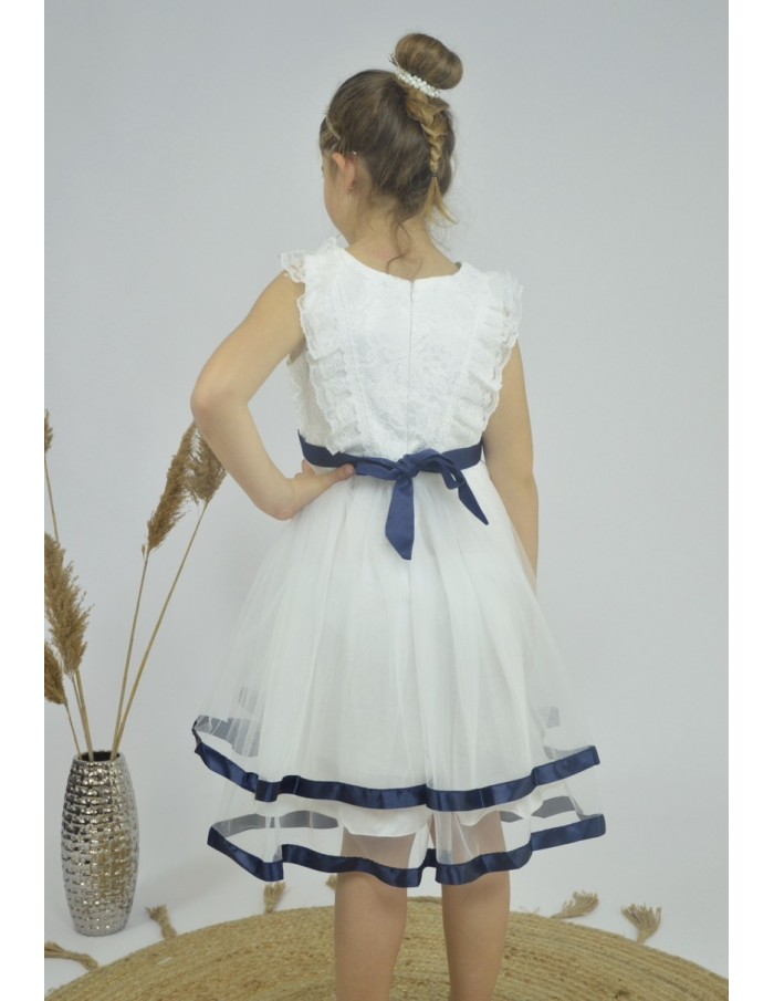 Robe courte de cérémonie blanche - fille - Accueil