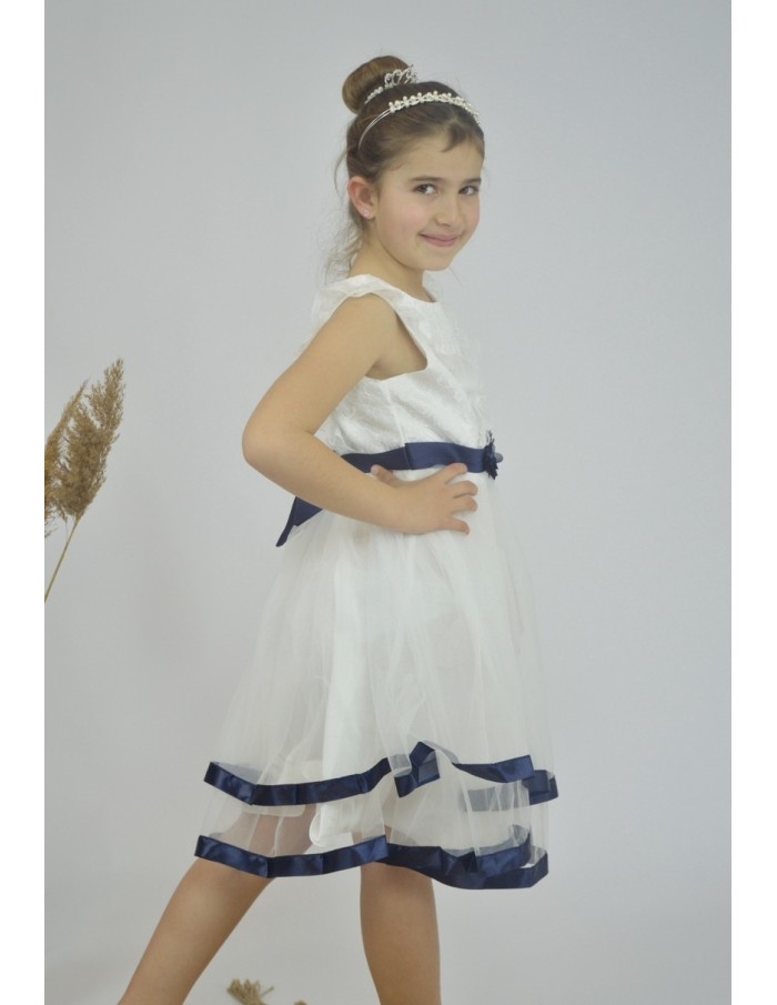 Robe courte de cérémonie blanche - fille - Accueil