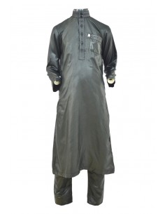 Qamis ENSEMBLE BRODÉ - NOIR...