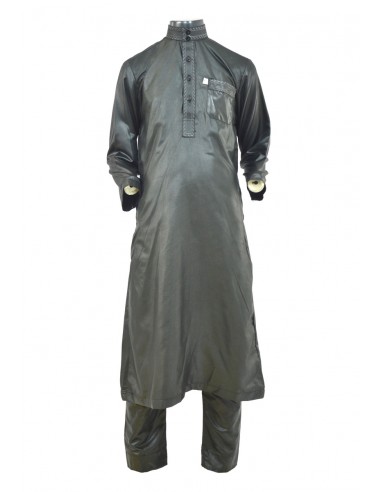 Qamis ENSEMBLE BRODÉ - NOIR - ENFANT...