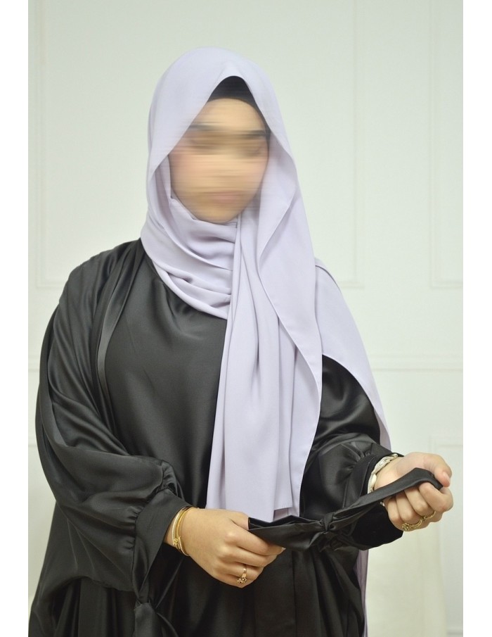 foulard Hijab soie de Médine - femme- lila clair - Accueil