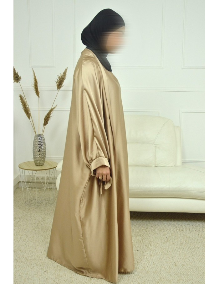 Ensemble 2 pièces kIMONO-ROBE en satin-OR-Femme - Accueil