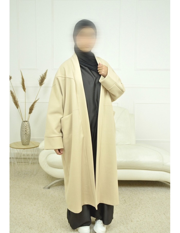 manteau long -BEIGE-femme - Accueil