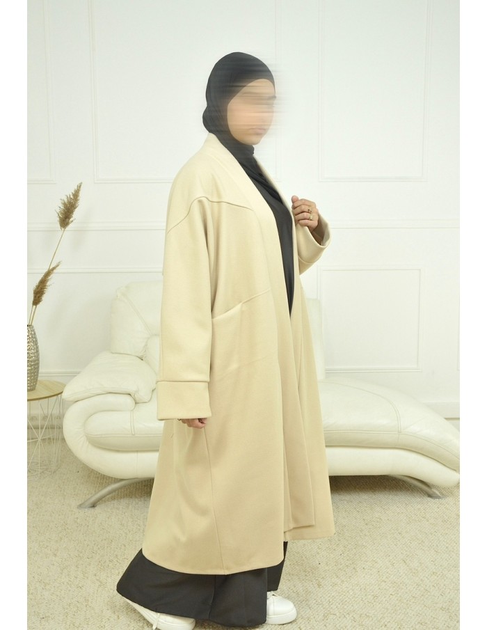 manteau long -BEIGE-femme - Accueil