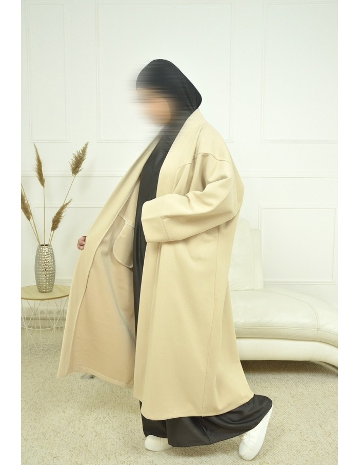 manteau long -BEIGE-femme - Accueil