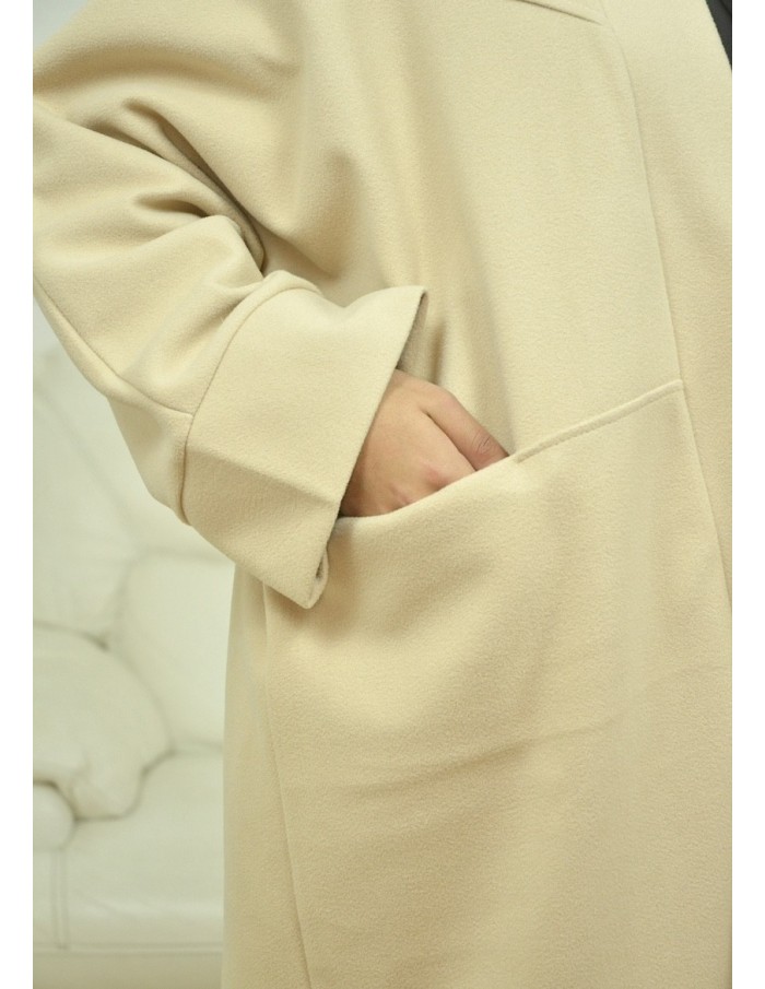 manteau long -BEIGE-femme - Accueil