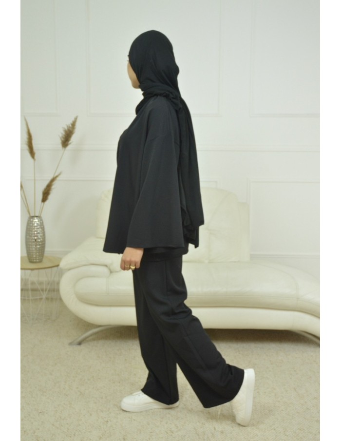 Ensemble gilet / pantalon Noir - Femme - Accueil