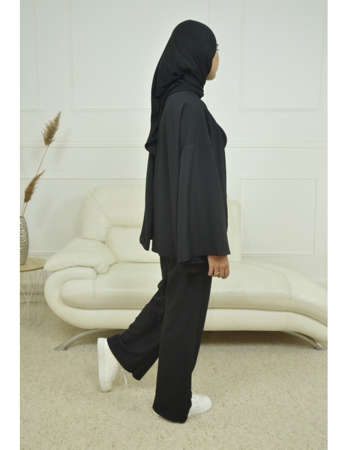 Ensemble gilet / pantalon Noir - Femme - Accueil
