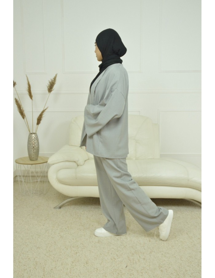 Ensemble gilet / pantalon Gris - Femme - Accueil