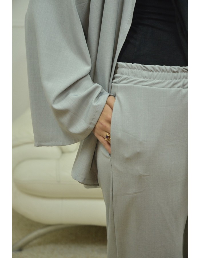 Ensemble gilet / pantalon Gris - Femme - Accueil