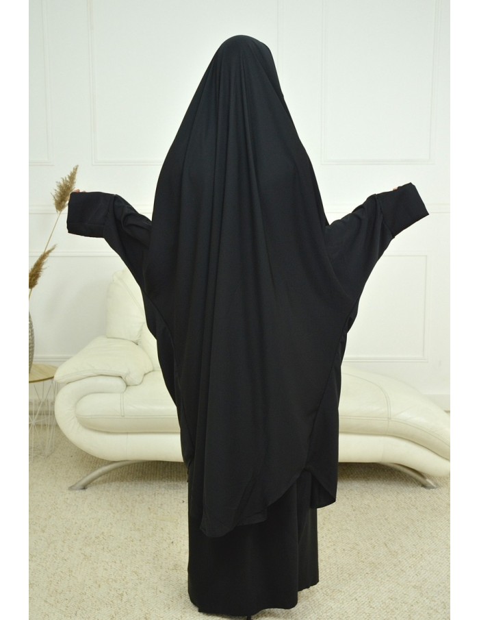 ENSEMBLE ROBE ET JUPE VOIL INTÉGRÉ NOIR FEMME JILBAB - Accueil
