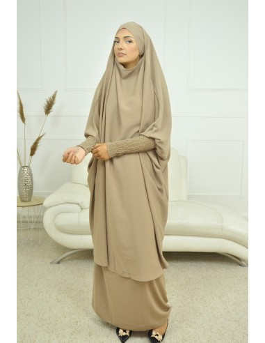 ENSEMBLE 2 PIÈCES FEMME MARRON AVEC...