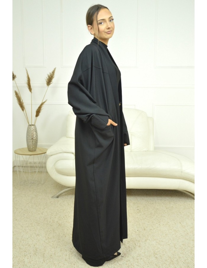 manteau LONG À POCHES NOIR - FEMME - Accueil