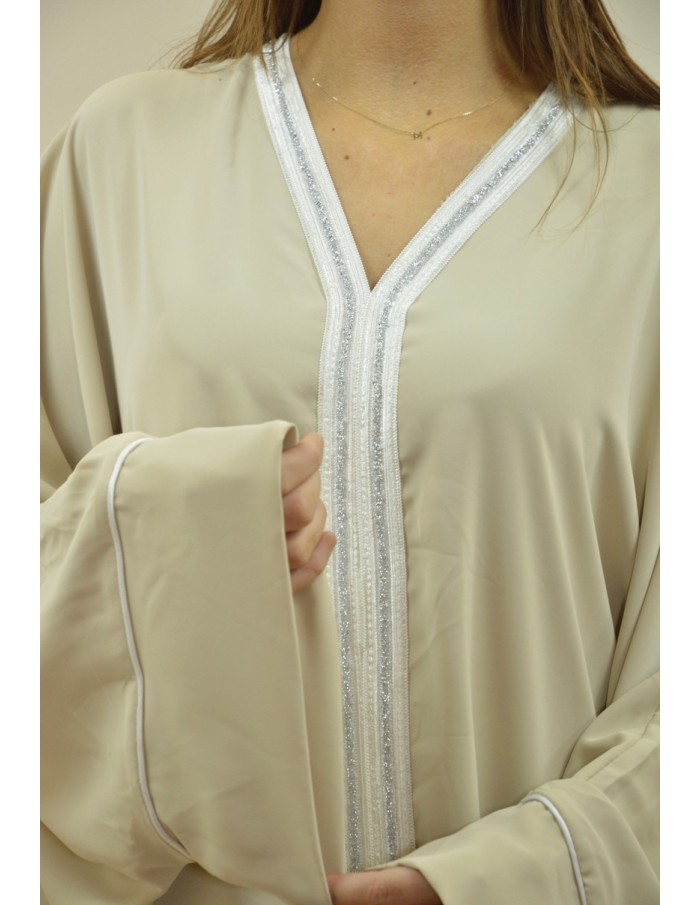 ROBE LONGUE ET AMPLE MASTOUR BEIGE - FEMME - Accueil