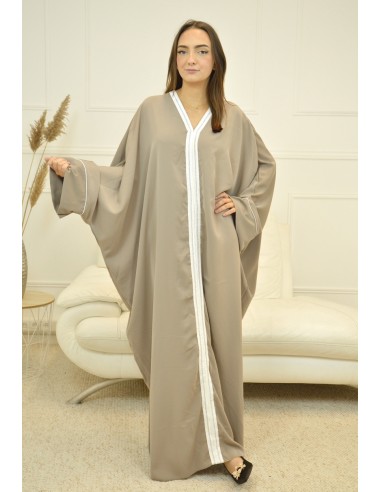 ROBE LONGUE ET AMPLE MASTOUR TAUPE -...