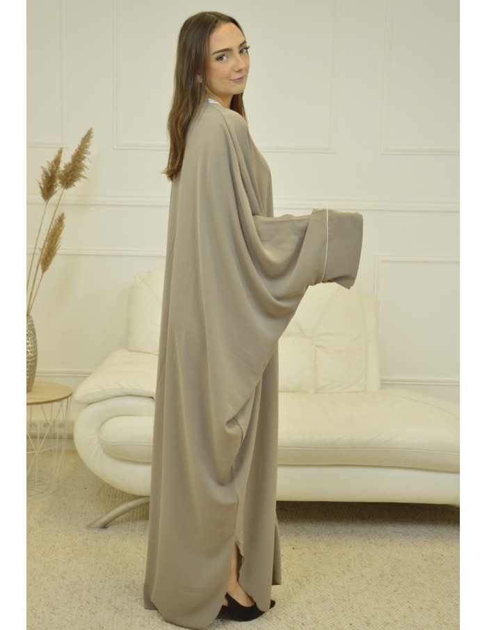 ROBE LONGUE ET AMPLE MASTOUR TAUPE - FEMME - Accueil